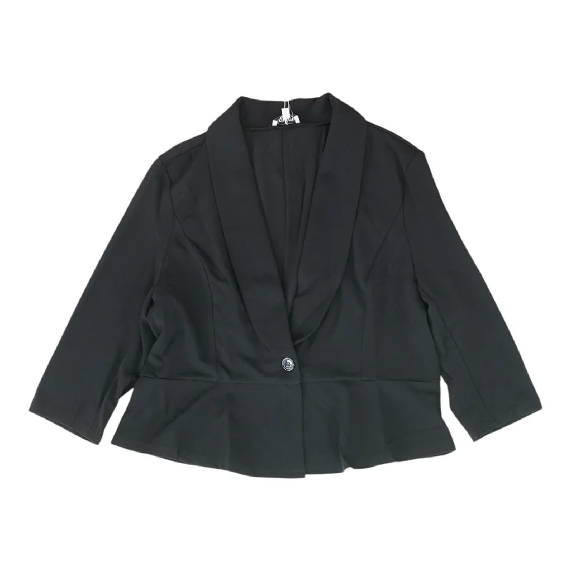 Black Solid Blazer Women's Custom Suit