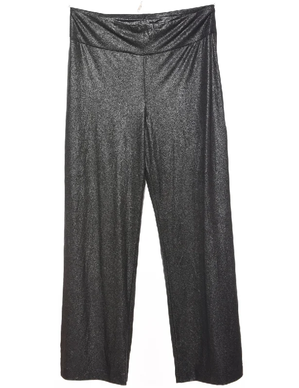 Metallic Pattern Trousers - W31 L28 Trousers versatile all-occasion