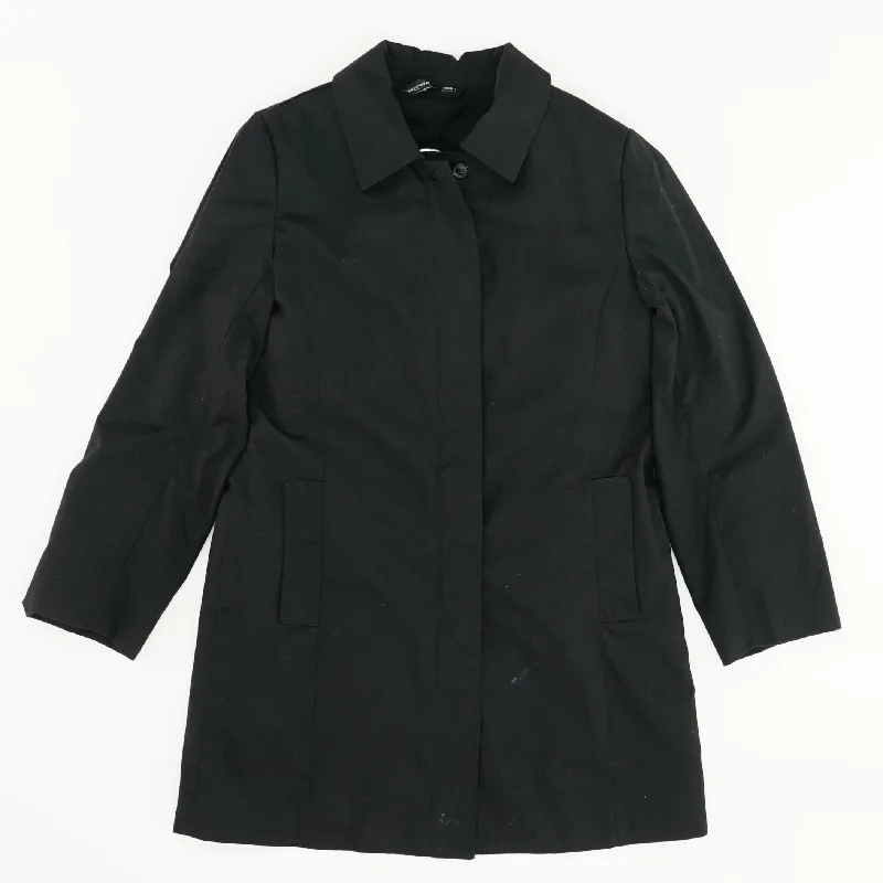 Black Lightweight Coat Mesh Canvas Denim