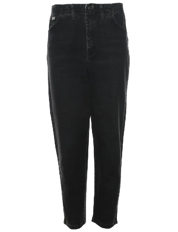 Lee Black Denim Trousers - W32 L30 Trousers Chinos Classic