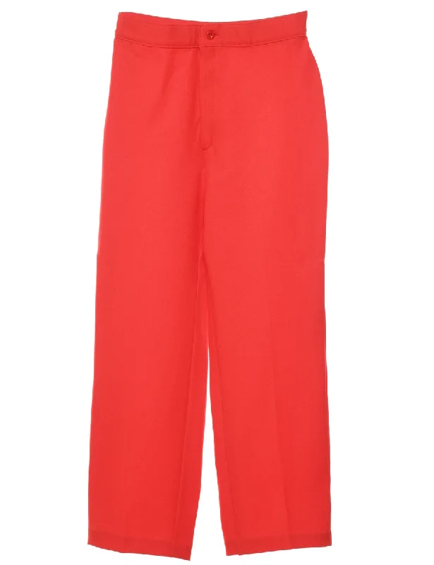 Red JC Penny Trousers - W28 L27 Trousers trendy modern