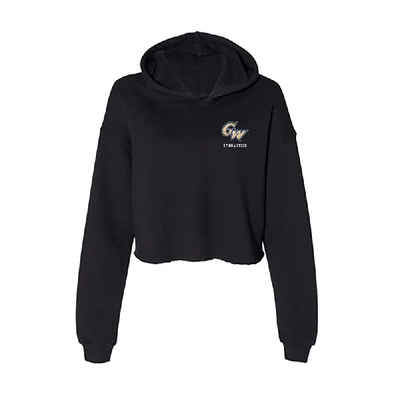 GWU - NCAA Women's Gymnastics : Kendall Whitman - Women's Crop Fleece Hoodie Hoodie with Ribbed Neckline Snug Warm