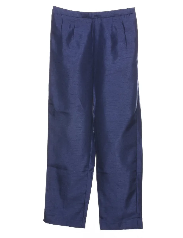 Classic Navy Trousers - W27 L27 Trousers Brand Named