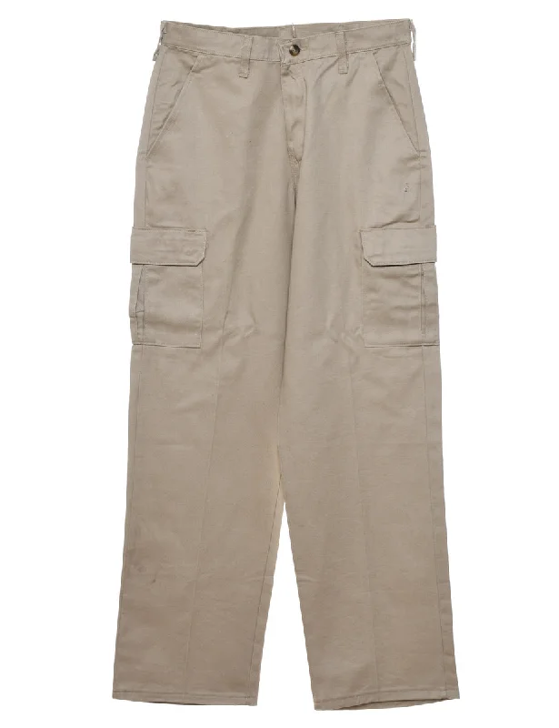 Red Kap Beige Cargo Trousers - W30 L31 Trousers chic elegant