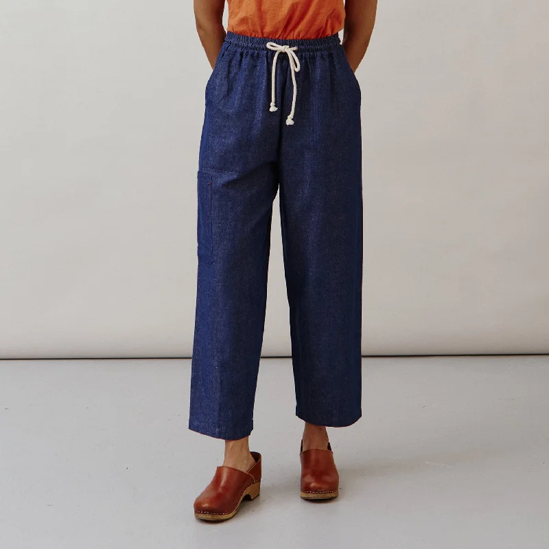 Women's Cotton/Linen Orla Trousers - Indigo Trousers Review Highly