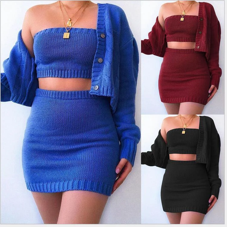 Cardigan skirt suit Machine Wash Dry Clean Hand Wash