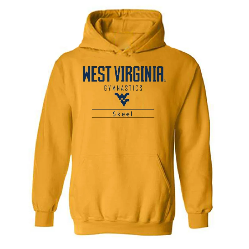 West Virginia - NCAA Women's Gymnastics : Kaelyn Skeel - Classic Shersey Hooded Sweatshirt Hoodie with Camouflage Military Edgy