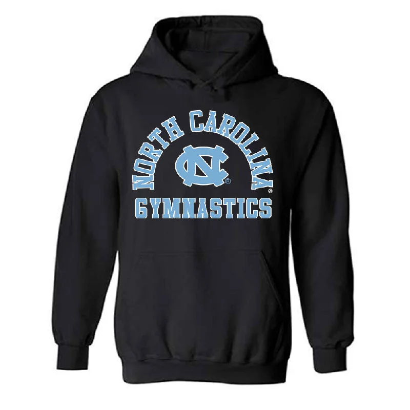 UNC - NCAA Women's Gymnastics : Julia Knower - Classic Shersey Hooded Sweatshirt Hoodie with Distressed Vintage Worn