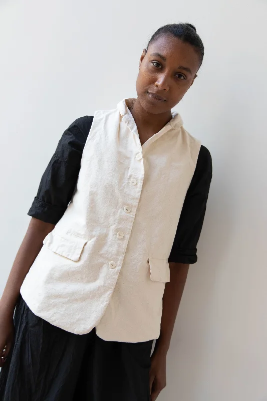 Album di Famiglia | Sleeveless Blazer in RC Natural Women's Elegant Blazer