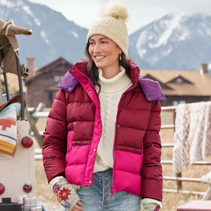 Minnie Puffer Coat Lapel Coat Peter Pan Collar Coat Cowl Neck Coat