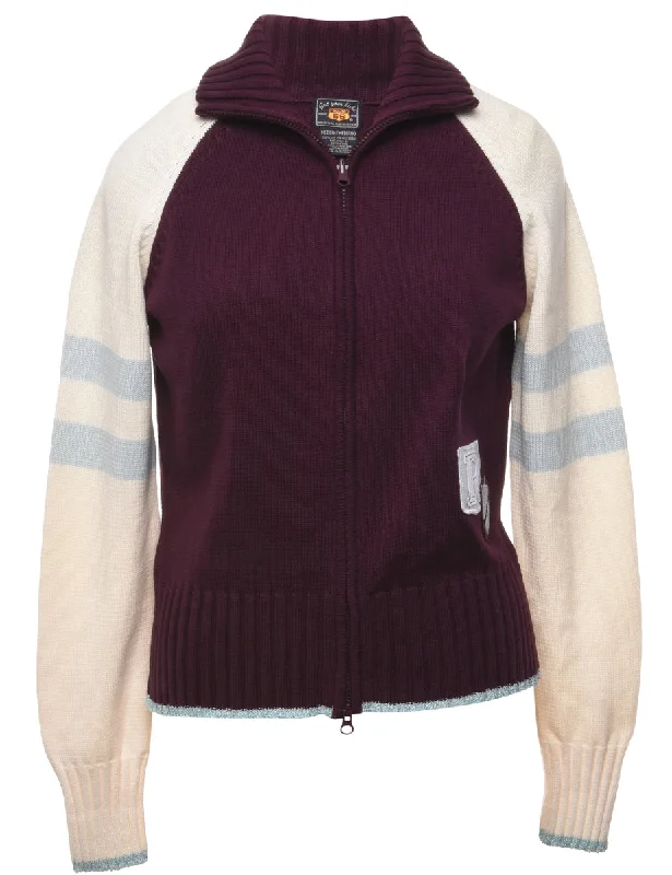 Plum Cardigan - M Mesh Fabric Canvas Fabric Denim Fabric
