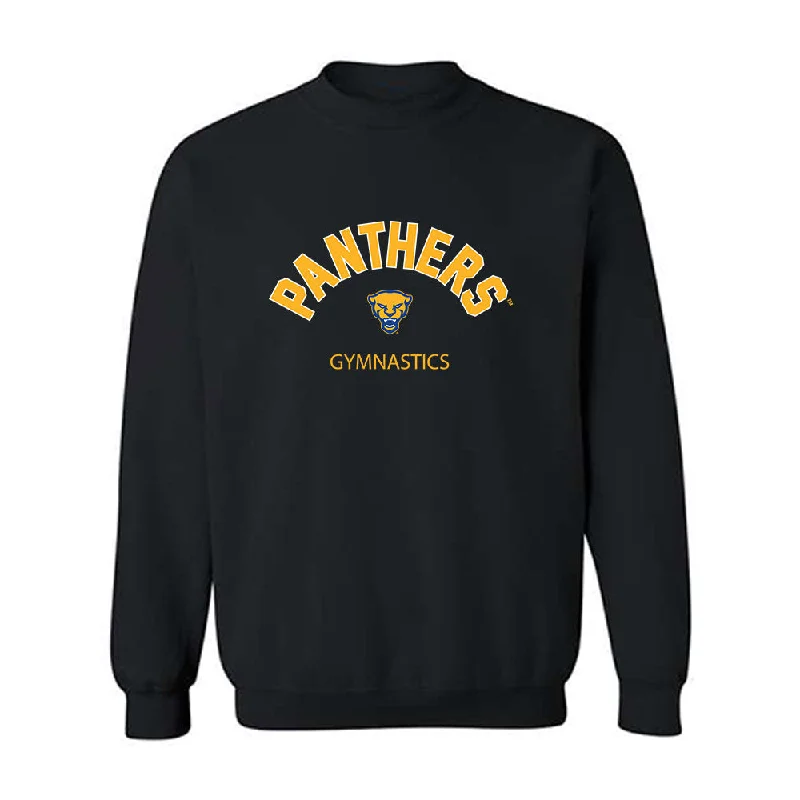 Pittsburgh - NCAA Women's Gymnastics : Kaylee Larson - Classic Fashion Shersey Crewneck Sweatshirt Hoodie with High-Low Hem Asymmetrical Trendy