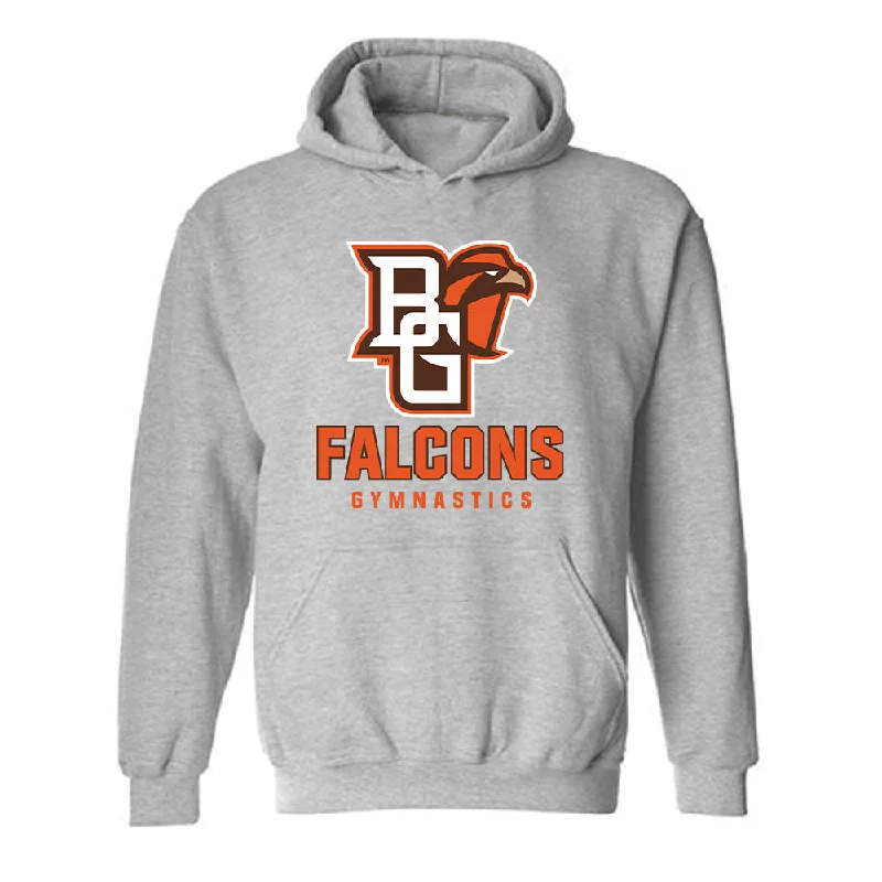 BGSU - NCAA Women's Gymnastics : Brooke McNamara - Classic Shersey Hooded Sweatshirt Hoodie with Drop Shoulder Relaxed Streetwear