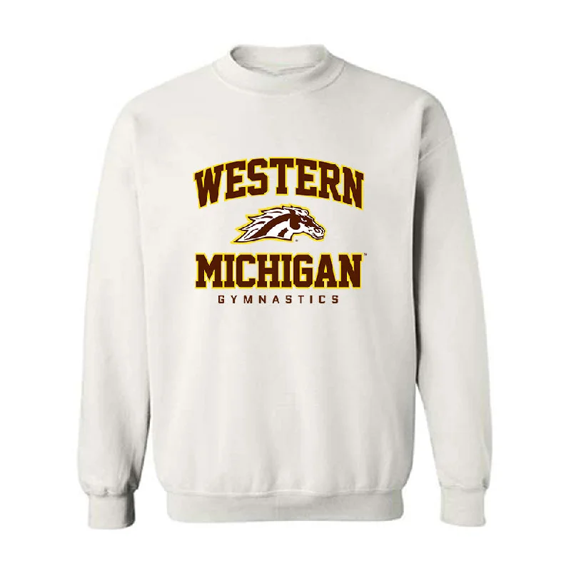 Western Michigan - NCAA Women's Gymnastics : Tricia Mills - Classic Shersey Crewneck Sweatshirt Hoodie with Frayed Bohemian Relaxed