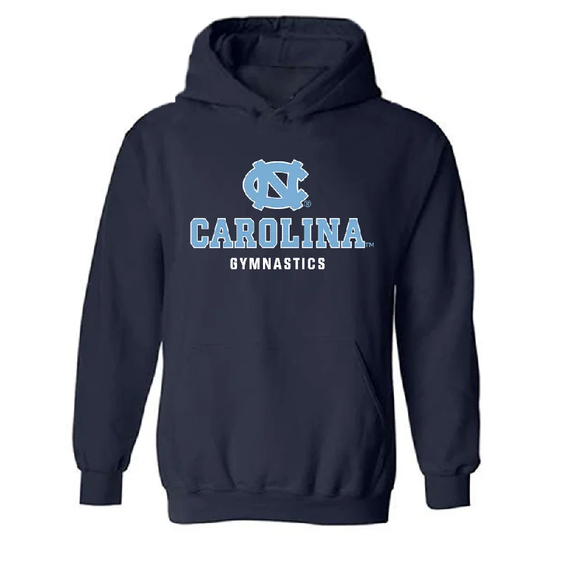 UNC - NCAA Women's Gymnastics : Molly Neinstein - Classic Shersey Hooded Sweatshirt Hoodie with Crew Neck Simple Timeless