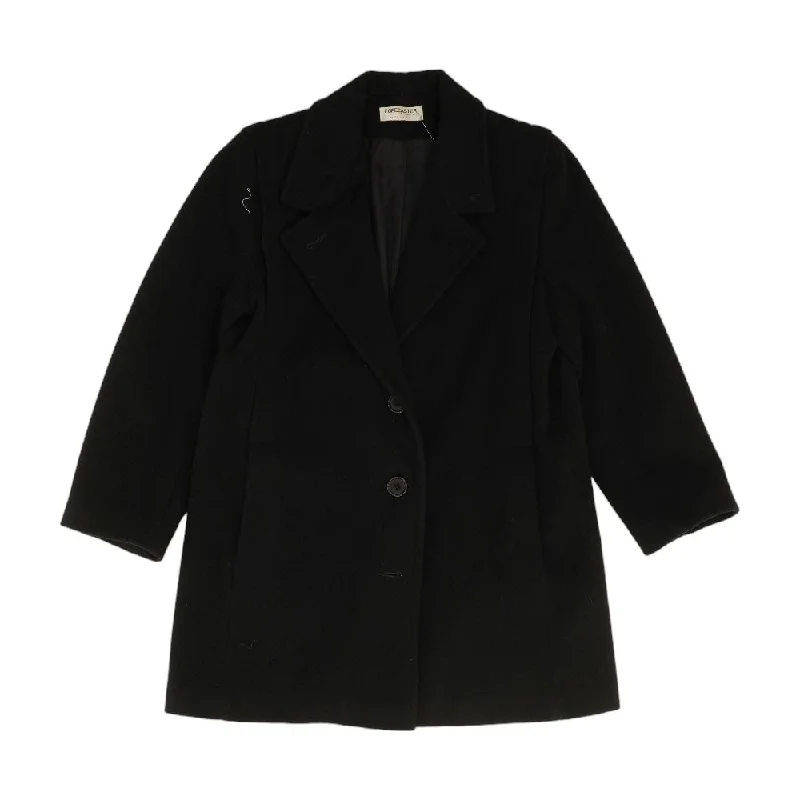 Vintage Union-Made Wool-Blend Coat Tailored Straight A-Line