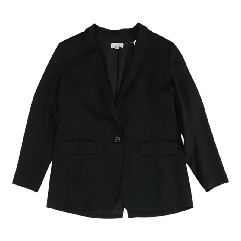 Black Solid Blazer Women's Business Blazer