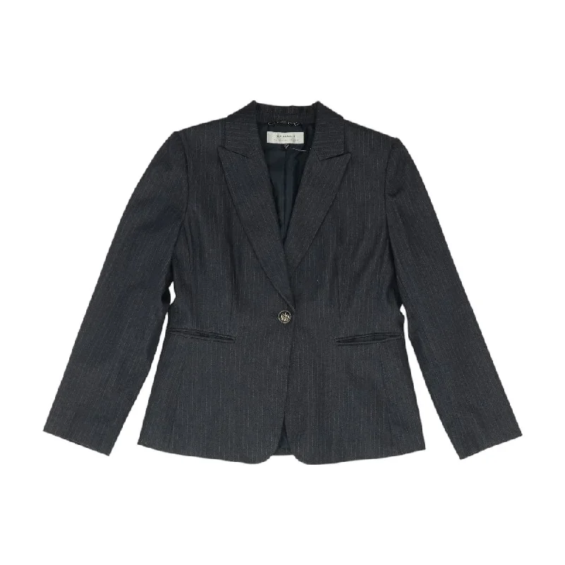 Charcoal Striped Blazer Women's Boutique Suit