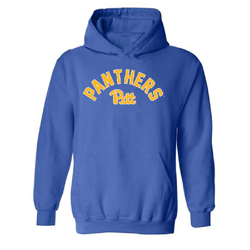 Pittsburgh - NCAA Women's Gymnastics : Kaylee Larson - Generic Shersey Hooded Sweatshirt Hoodie with Exposed Zipper Edgy Industrial