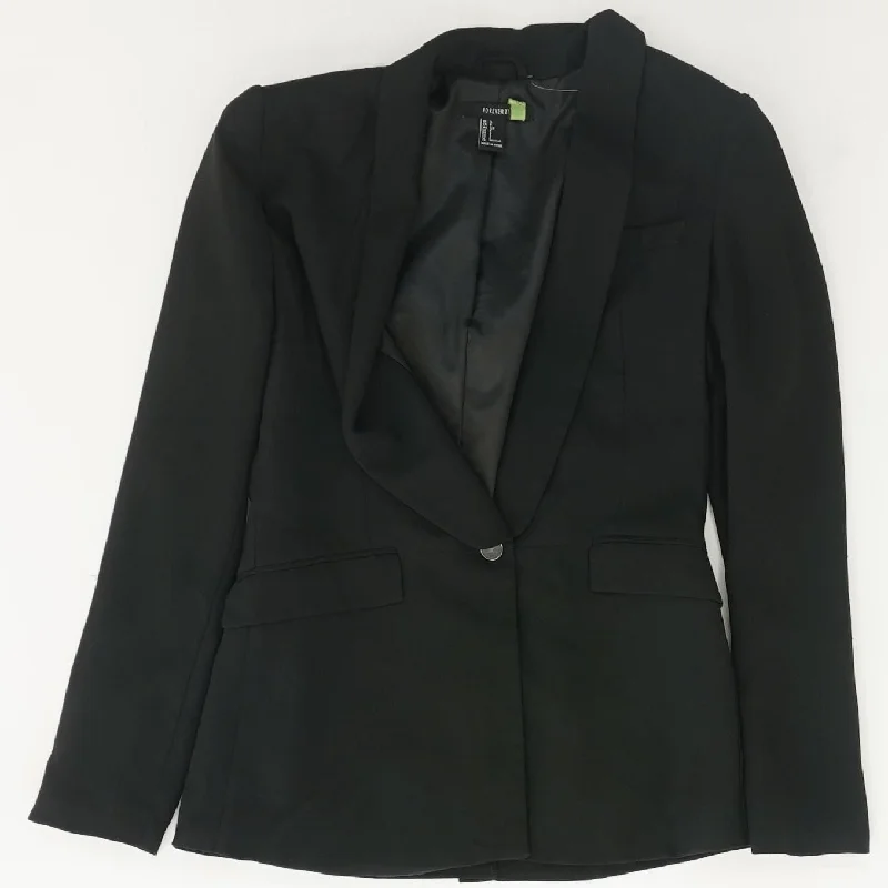 Black Solid Blazer Women's Classic Blazer