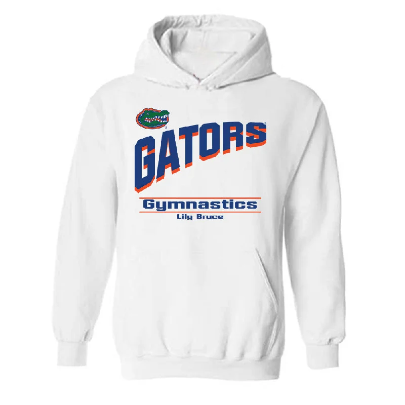 Florida - NCAA Women's Gymnastics : Lily Bruce - Classic Shersey Hooded Sweatshirt Hoodie with Sequins Glamorous Eye-catching