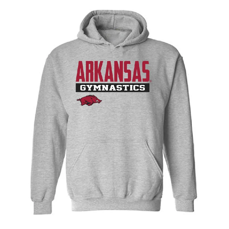 Arkansas - NCAA Women's Gymnastics : Julianna Weeks - Classic Fashion Shersey Hooded Sweatshirt Hoodie with Crew Neck Simple Timeless