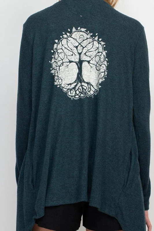 Tree of Life Cardigan Jersey Fabric Tulle Fabric Batik Fabric