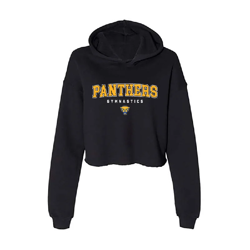 Pittsburgh - NCAA Women's Gymnastics : Reyna Garvey - Women's Crop Fleece Hoodie Hoodie with Puffed Sleeves Voluminous Trendy