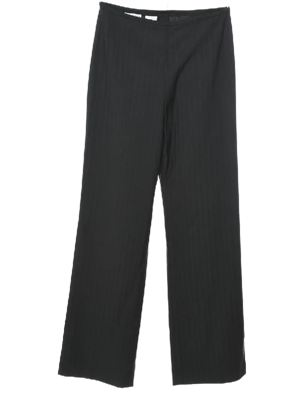 Black Classic Casual Trousers - W30 L31 Trousers Bridal Satin