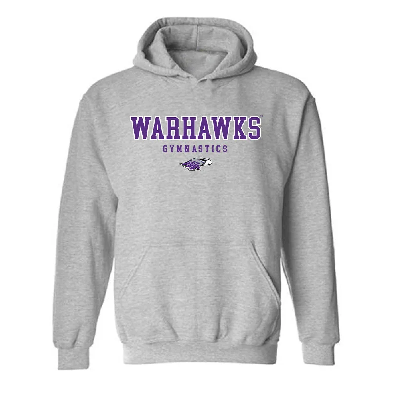 UW-Whitewater - NCAA Women's Gymnastics : Danielle Dudziak - Hooded Sweatshirt Hoodie with Gradient Ombre Colorful