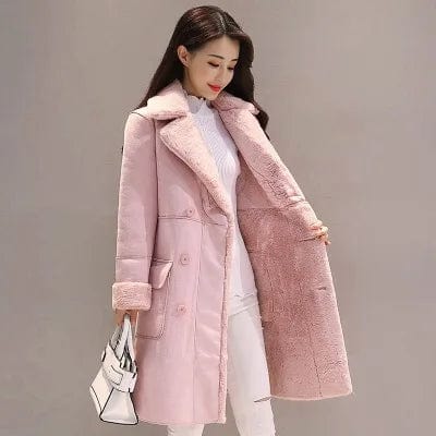 Winter Fashion New High Quality Rabbit fur coat Velvet Fur Coat Long Fur Coat Female Loose Thick Warm Mink fur Teddy coat Fleece Down Feather