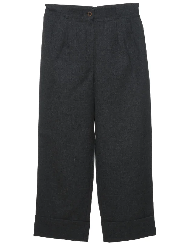 Dark Grey Classic Trousers - W29 L25 Trousers practical easy-care