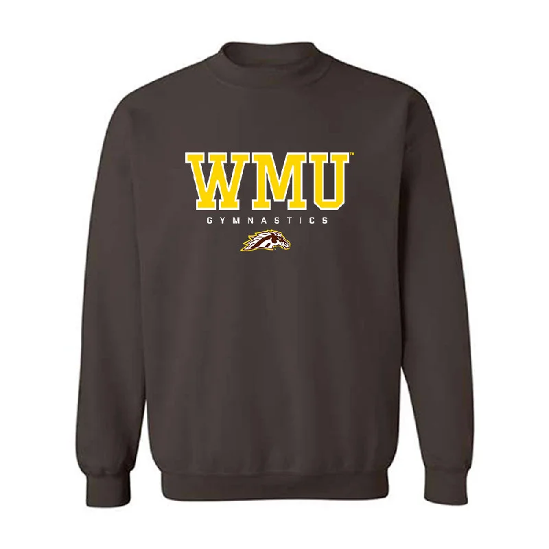 Western Michigan - NCAA Women's Gymnastics : Tricia Mills - Classic Shersey Crewneck Sweatshirt Hoodie with Raglan Sleeves Sporty Comfortable