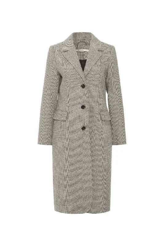 PLUM COAT BLACK Toggle Coat Shawl Collar Coat Notch Collar Coat