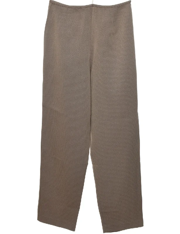 Casual Light Brown Trousers - W30 L30 Trousers Wedding White