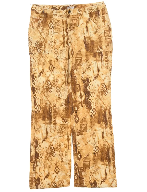 Light Brown Trousers - W30 L30 Trousers Canvas Durable
