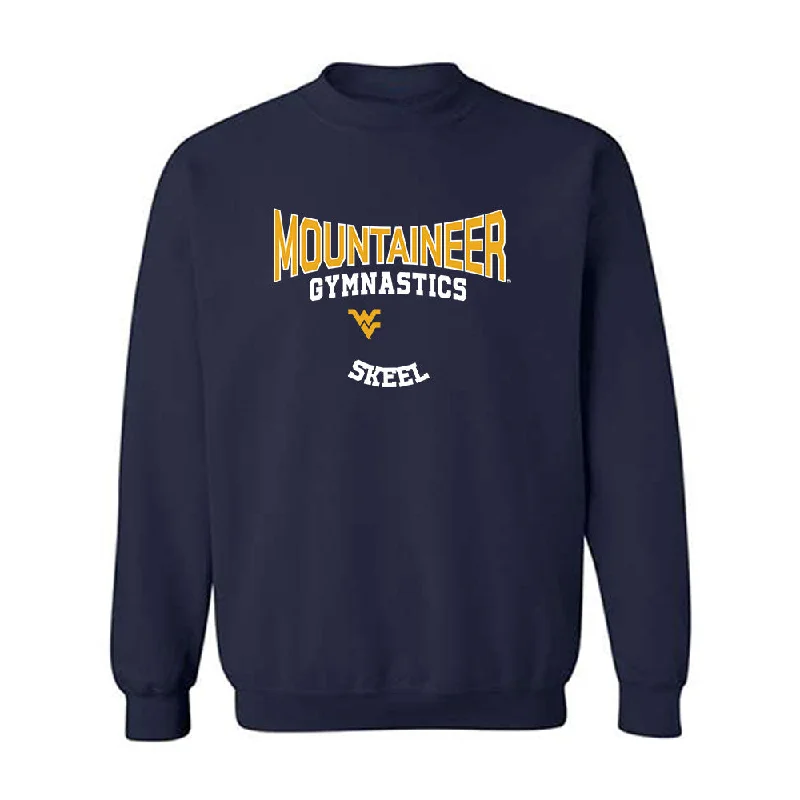West Virginia - NCAA Women's Gymnastics : Kaelyn Skeel - Classic Fashion Shersey Crewneck Sweatshirt Hoodie with Rhinestones Sparkly Elegant