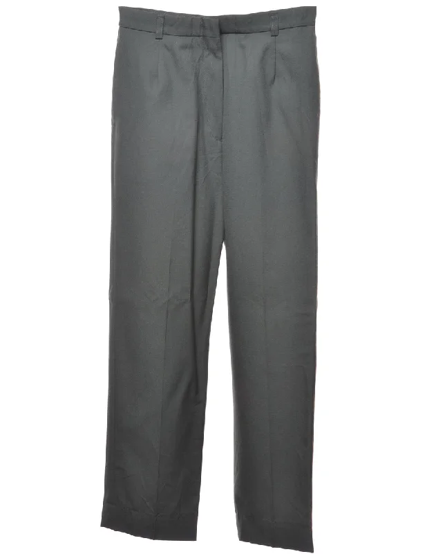 Olive Green Trousers - W28 L29 Trousers Denim Blue