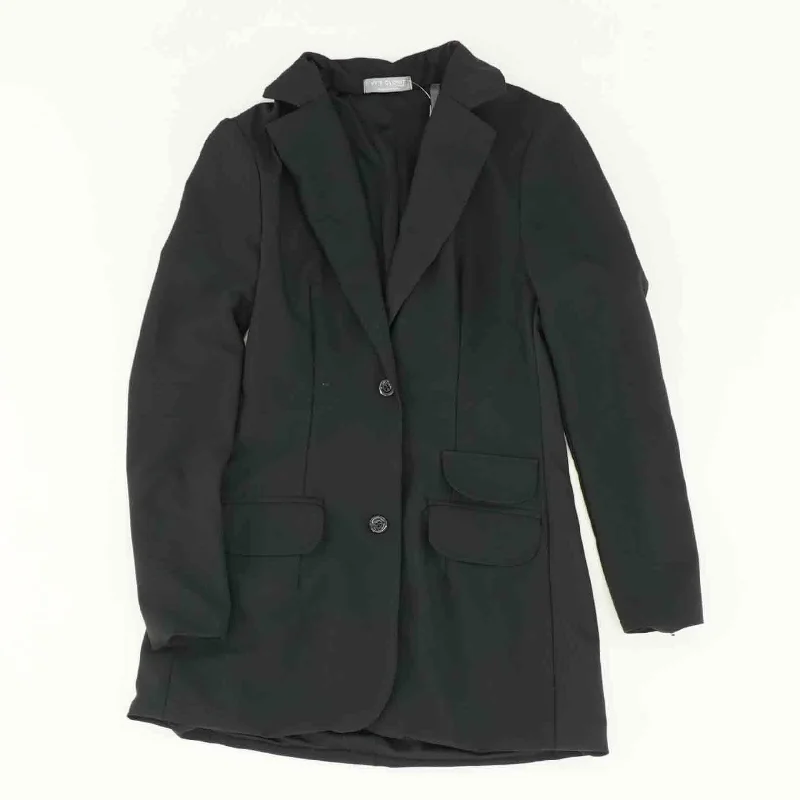 Black Solid Blazer Women's Navy Jacket