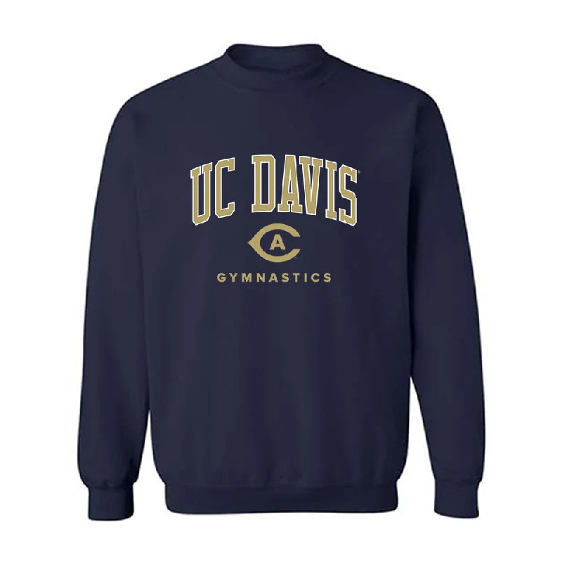 UC Davis - NCAA Women's Gymnastics : Isabella Fitz-Gerald - Classic Fashion Shersey Crewneck Sweatshirt Hoodie with Embroidery Detailed Premium