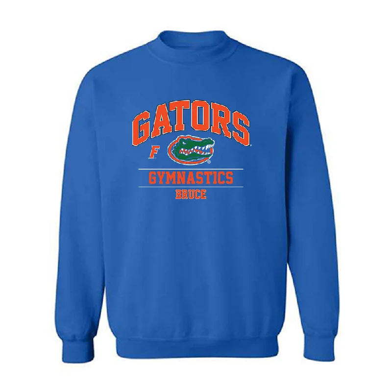Florida - NCAA Women's Gymnastics : Lily Bruce - Classic Fashion Shersey Crewneck Sweatshirt Hoodie with Monochrome Minimalist Simple