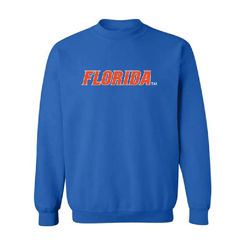 Florida - NCAA Women's Gymnastics : Taylor Clark - Crewneck Sweatshirt Hoodie with Side Slits Relaxed Casual