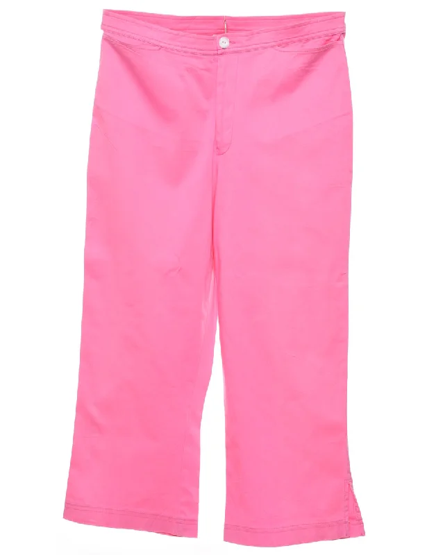 Windridge Pink Trousers - W30 L23 Trousers Low Rise Relaxed