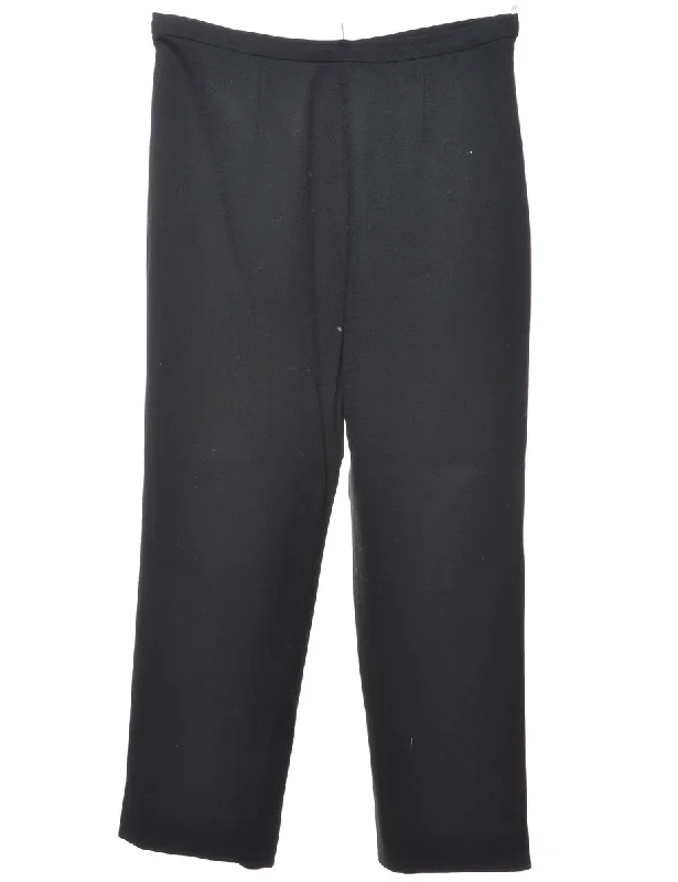 Black Trousers - W30 L25 Trousers Polka Dot Cute