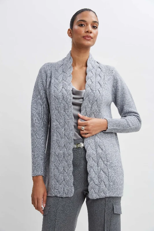 Metallic Cable Cardigan Chenille Fabric Brocade Fabric Lace Fabric