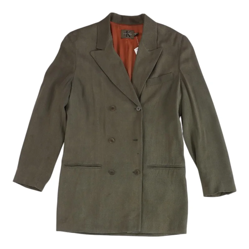 Brown Solid Blazer Women's Classic Suit