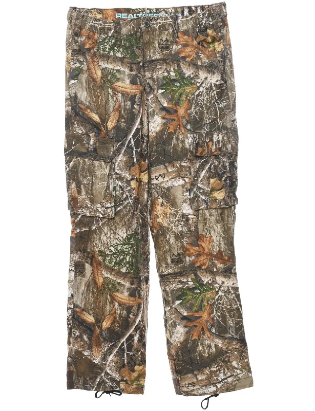Jungle Print Trousers - W34 L31 Trousers luxurious high-end