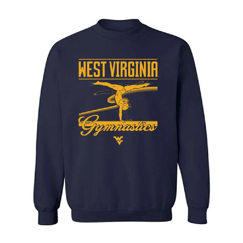 West Virginia - NCAA Women's Gymnastics : Sophia Rice - Sports Shersey Crewneck Sweatshirt Hoodie with Patch Decorative Personalized
