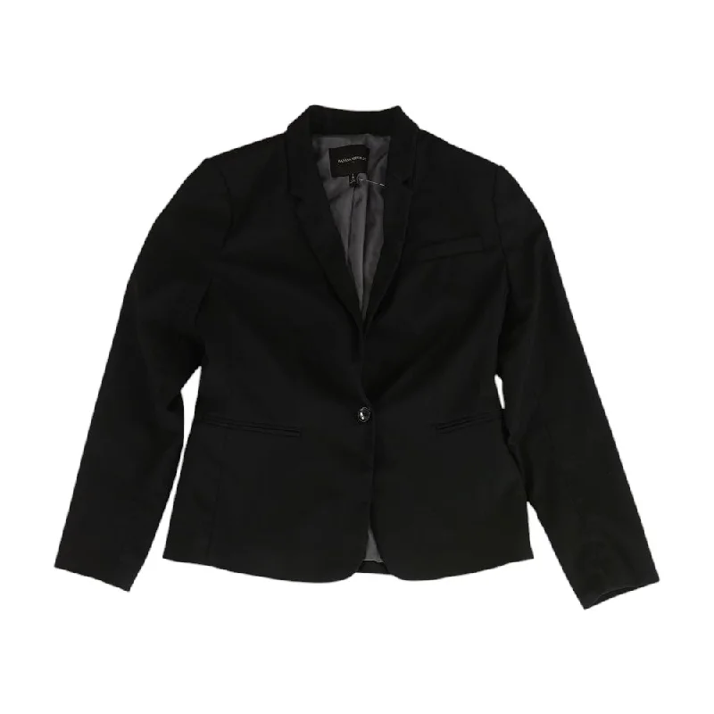 Black Solid Blazer Milan Custom Blazer