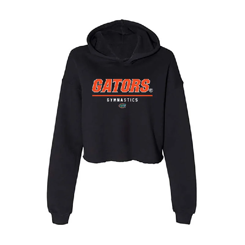 Florida - NCAA Women's Gymnastics : Brianna Edwards - Women's Crop Fleece Hoodie Hoodie with Back Slit Movement Comfort
